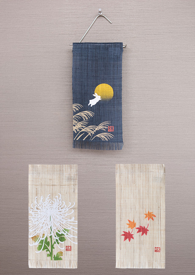 絵麻 秋分・寒露・霜降「月うさぎ・大糸菊・紅葉」