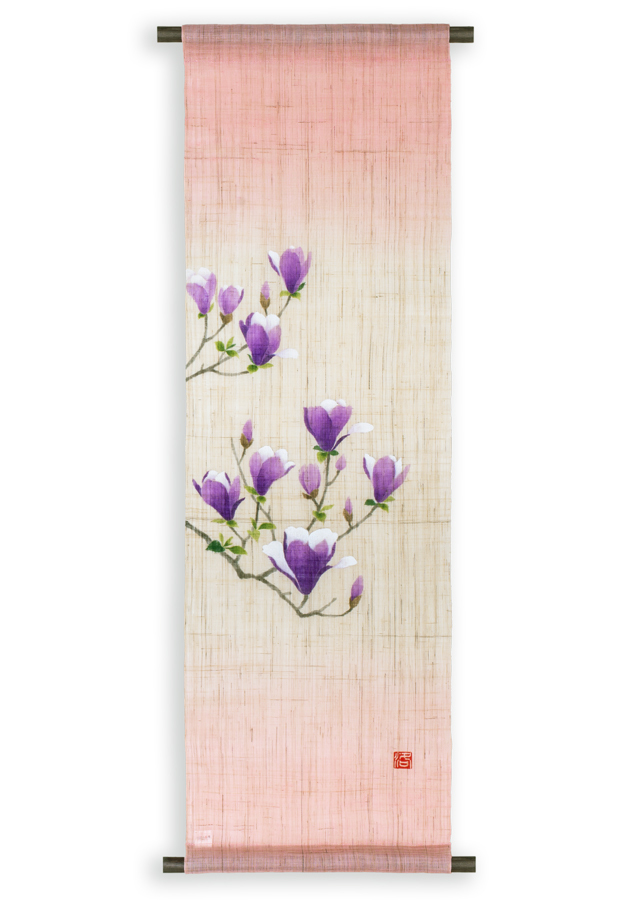 手描きタペストリー「花木蓮」